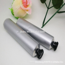 aluminium pour tube plastique rond / feuille d&#39;aluminium scellé sur le dessus et le bouchon à vis